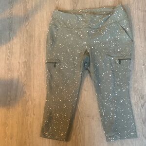 Happy Camper Green Splatter Leggings